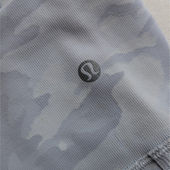 Lululemon Wunder Under High-Rise Tight 25" Ribbed Luxtreme White Gray Camo Sz 4 - Picture 9 of 10